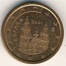 Euro - 2 Euro Cent - Spain - 1999 - Copper Plated Steel - KM#1041 - Cathedral of Santiago de Compostela. - 0